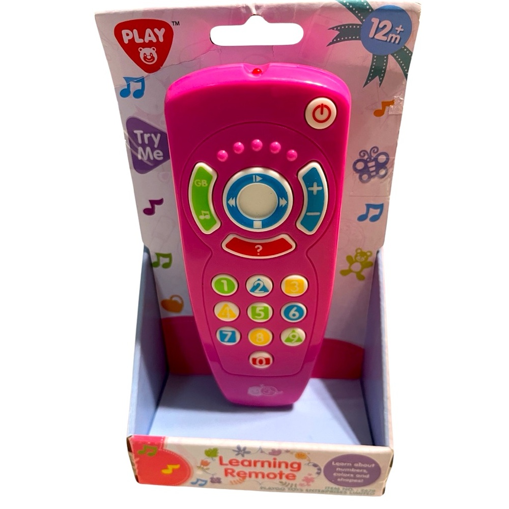 PLAYGO TOYS ENTERPRISES LEARNING REMOTE TOY GIRLS HOT‎ PINK FOR 12 MONTHS AND UP